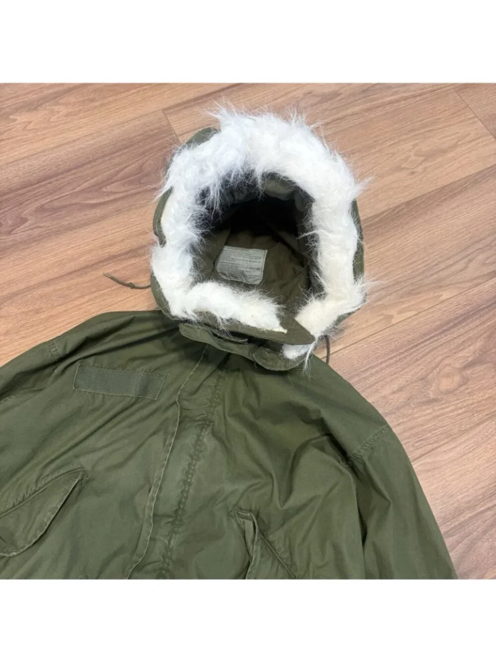 Vintage OG-107 Fish Tail Parka Jacket Mens Medium M Extreme Cold Fur Hood